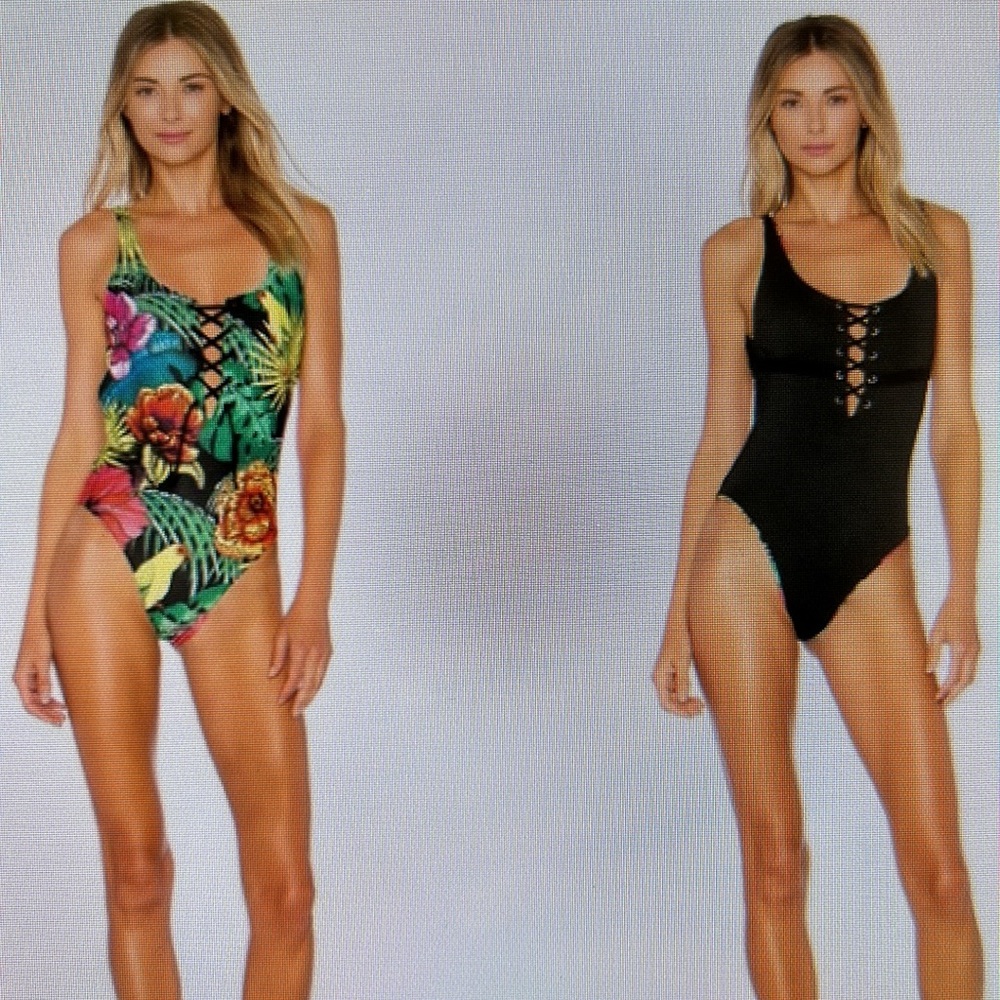 AGUA BENDITA REVERSIBLE ONE PIECE SWIMSUIT